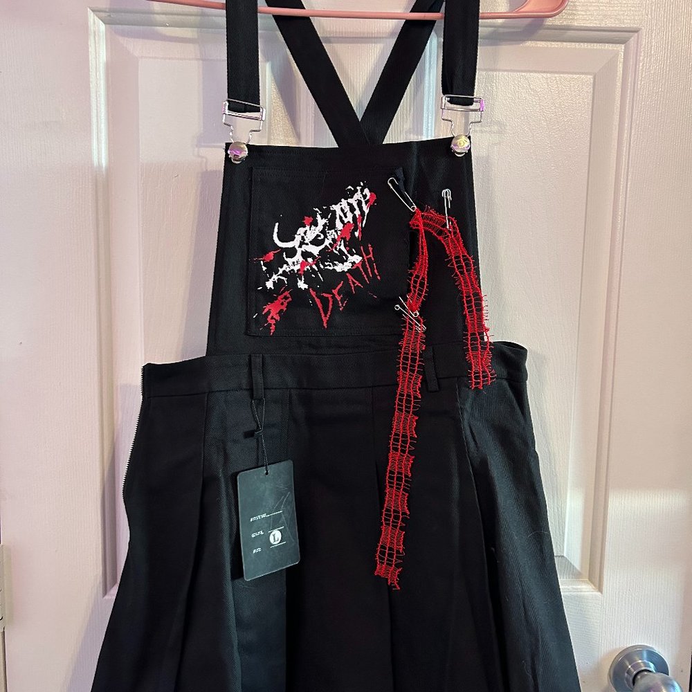 Dark in love overall dress